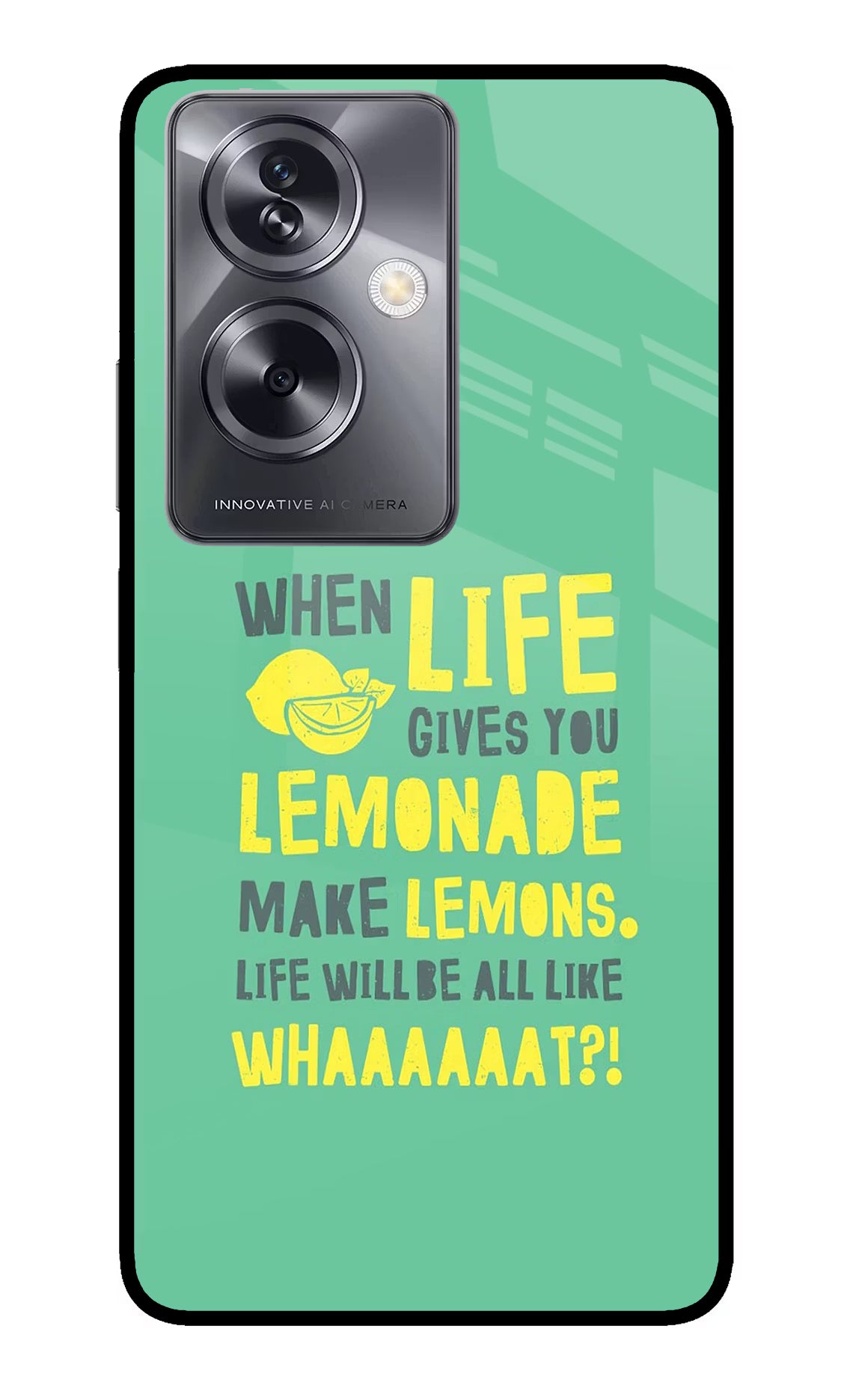 Quote Oppo A79 5G Glass Case Back Cover by Casekaro