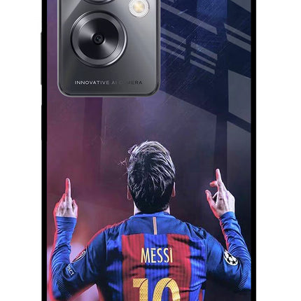 Messi Oppo A79 5G Glass Case Back Cover by Casekaro
