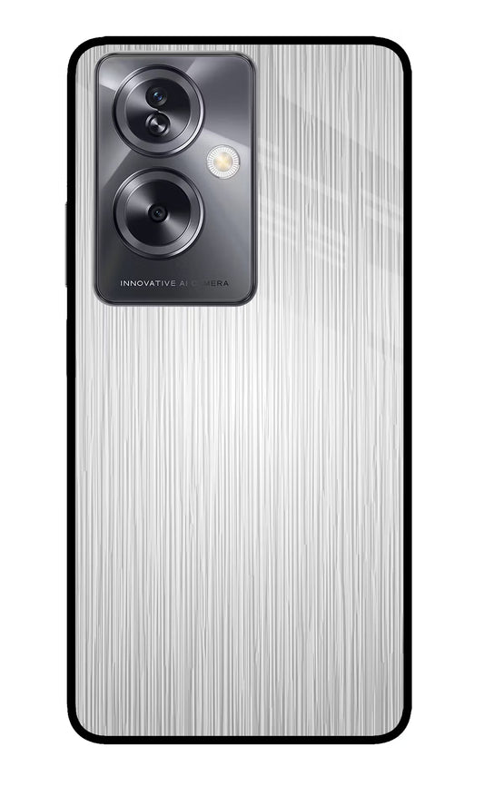 Wooden Grey Texture Oppo A79 5G Glass Case