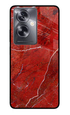 Red Marble Design Oppo A79 5G Glass Case