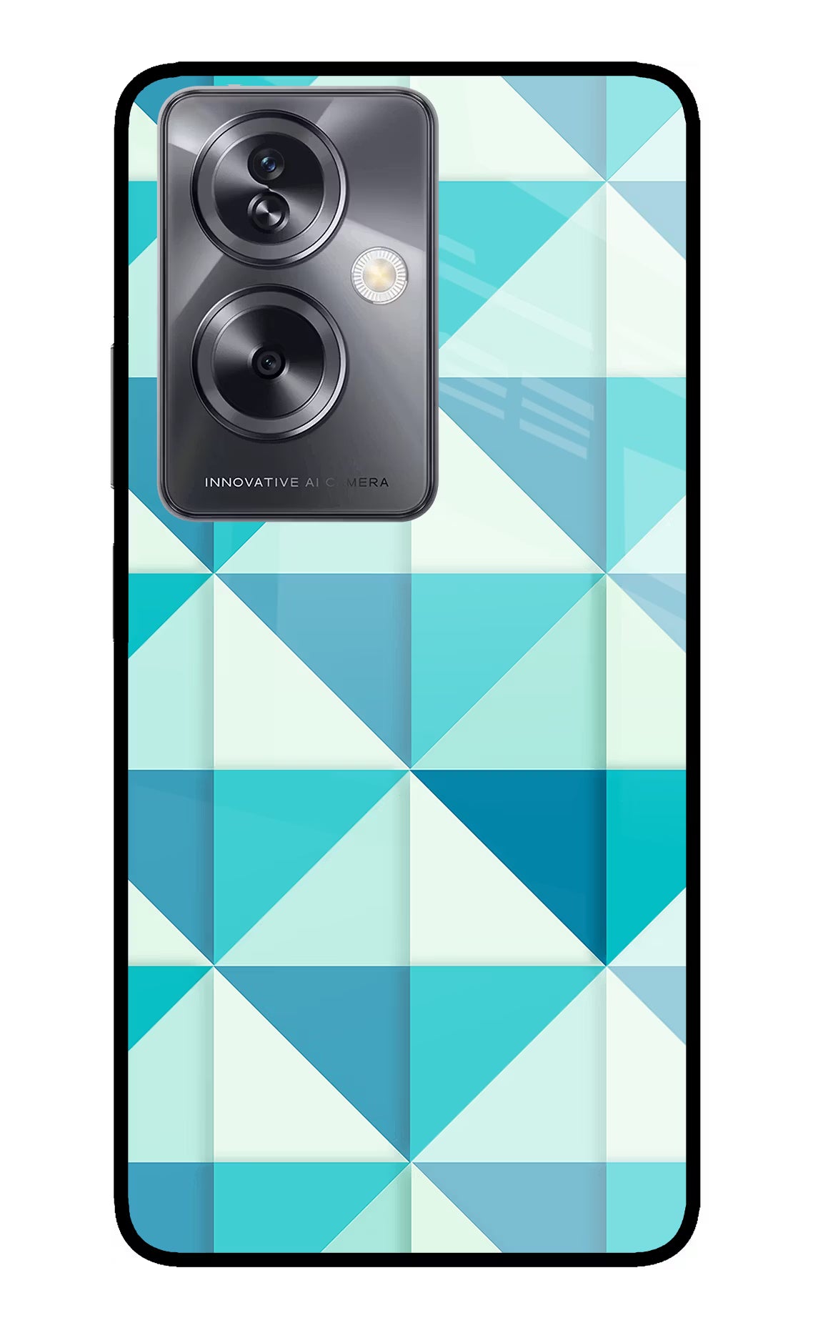 Abstract Oppo A79 5G Glass Case Back Cover by Casekaro