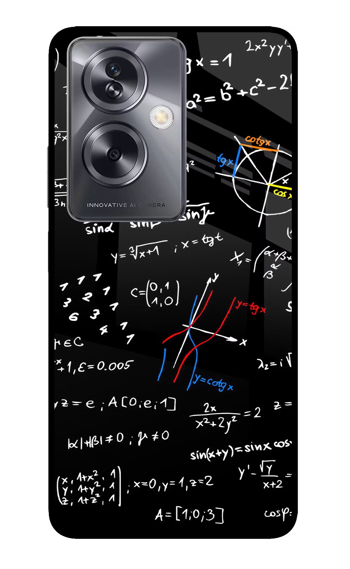 Mathematics Formula Oppo A79 5G Glass Case