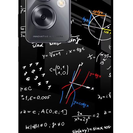Mathematics Formula Oppo A79 5G Glass Case Back Cover by Casekaro