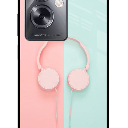 Music Lover Oppo A79 5G Glass Case Back Cover by Casekaro