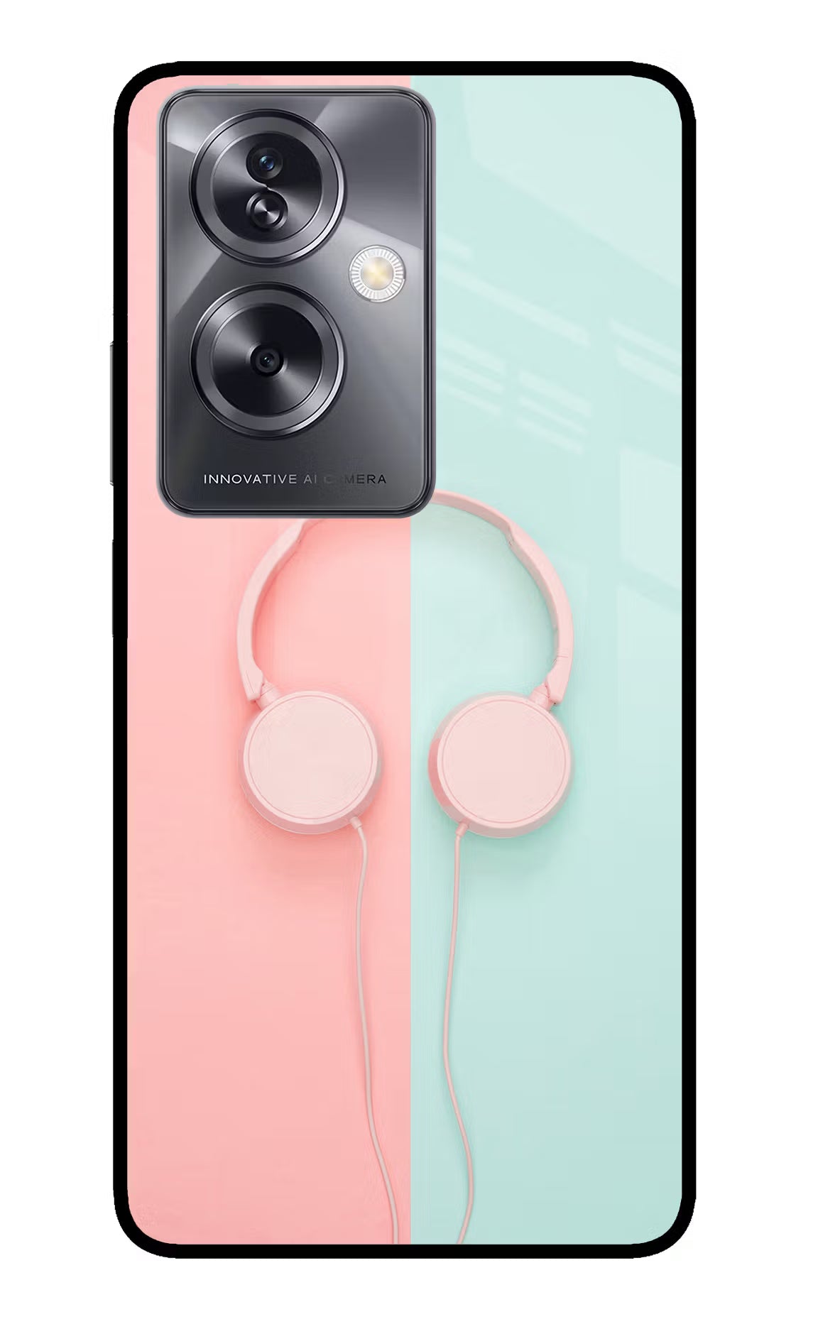 Music Lover Oppo A79 5G Glass Case Back Cover by Casekaro