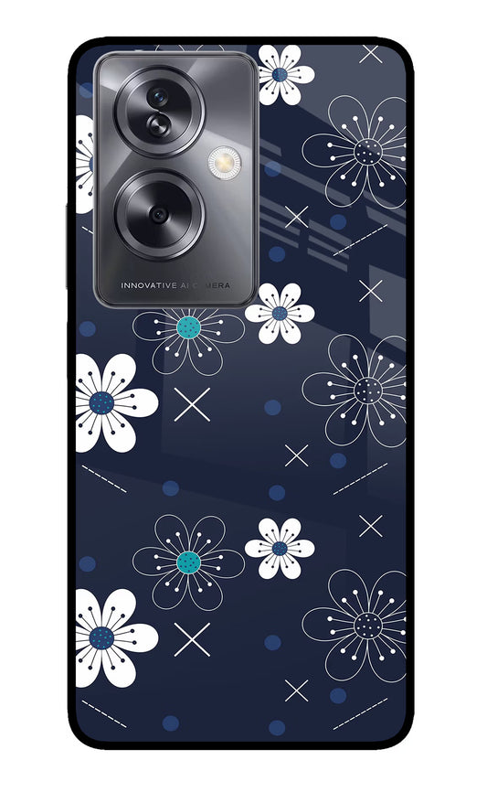 Flowers Oppo A79 5G Glass Case