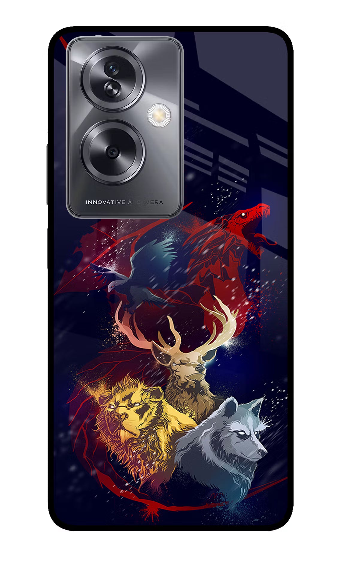 Game Of Thrones Oppo A79 5G Glass Case Back Cover by Casekaro