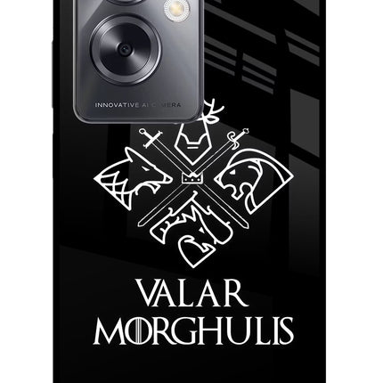 Valar Morghulis | Game Of Thrones Oppo A79 5G Glass Case Back Cover by Casekaro