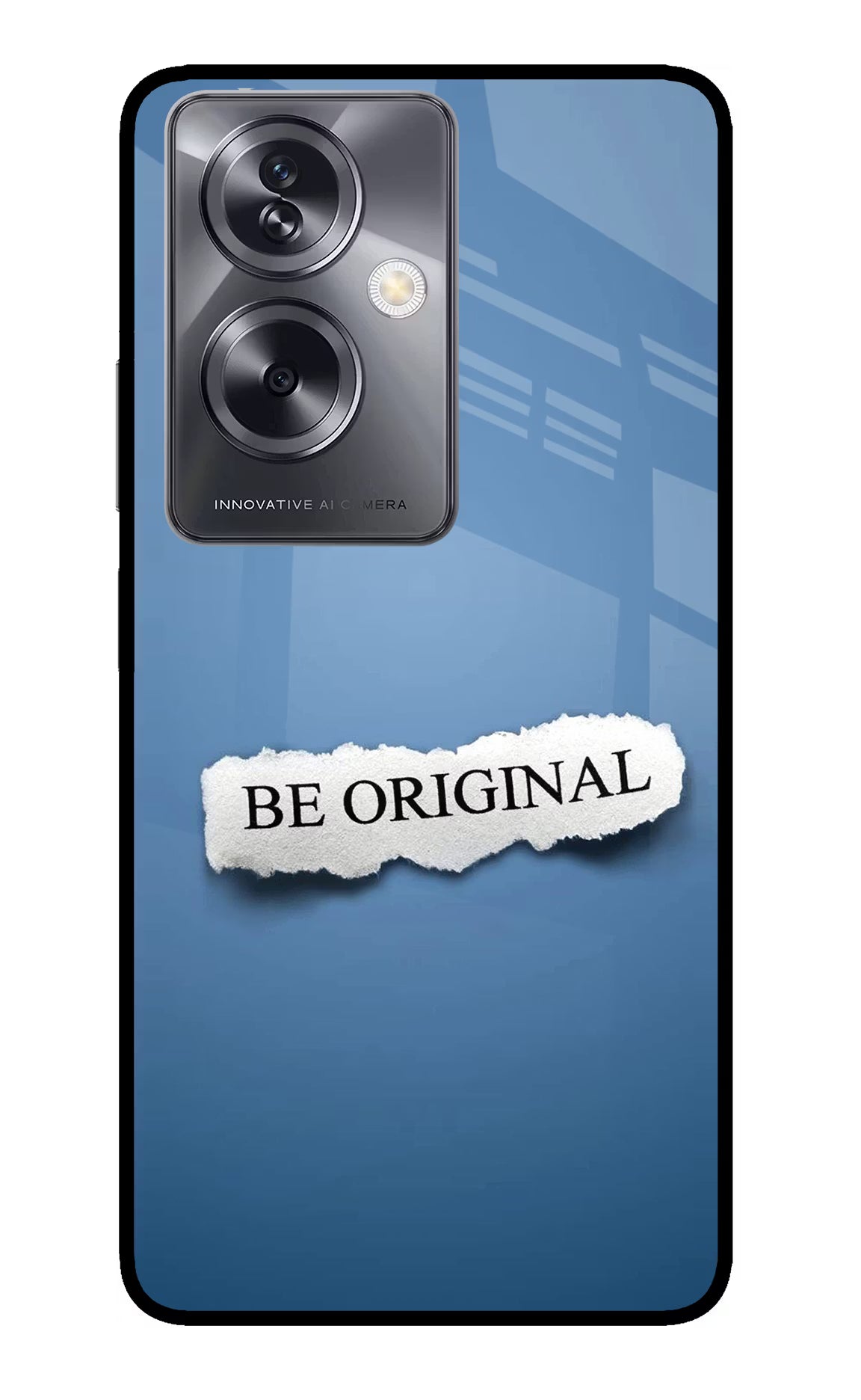 Be Original Oppo A79 5G Glass Case Back Cover by Casekaro