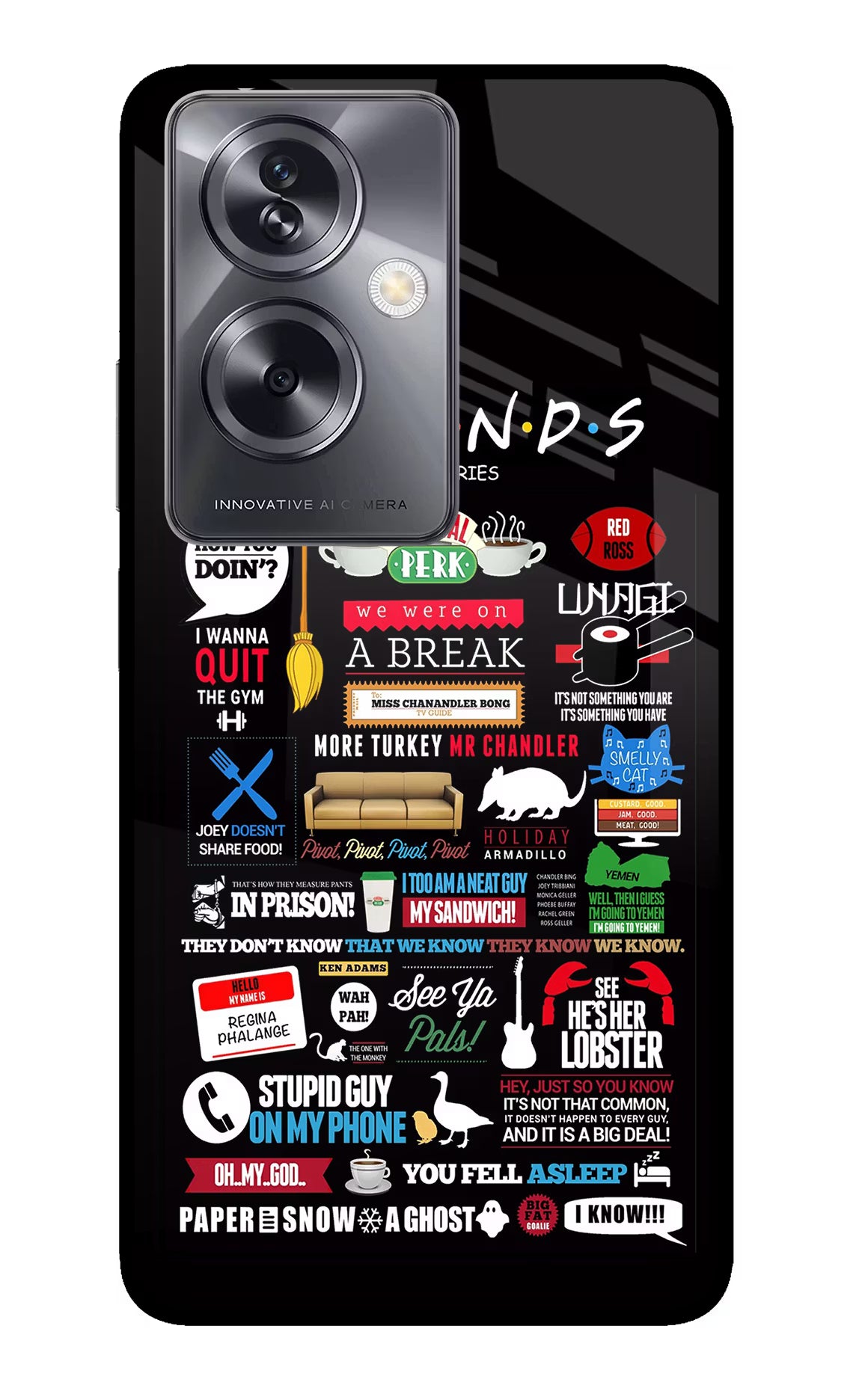 FRIENDS Oppo A79 5G Glass Case