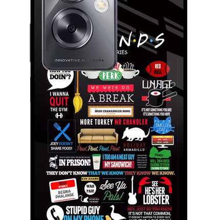 FRIENDS Oppo A79 5G Glass Case Back Cover by Casekaro