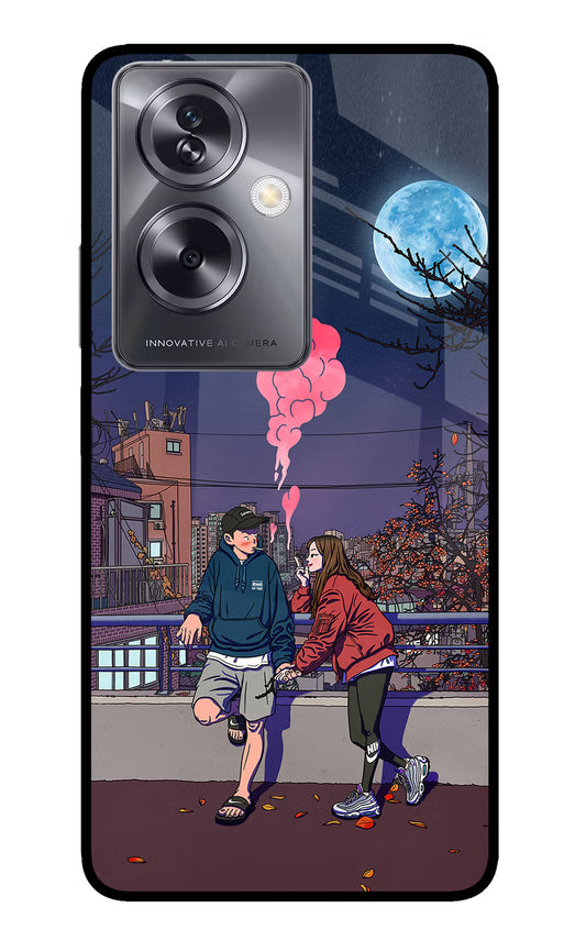 Chilling Couple Oppo A79 5G Glass Case