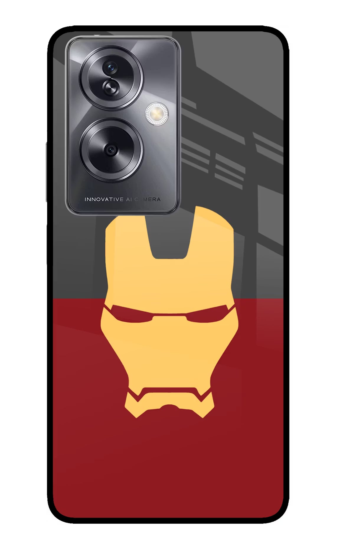 Ironman Oppo A79 5G Glass Case Back Cover by Casekaro