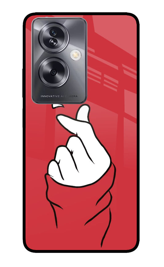 Korean Love Sign Oppo A79 5G Glass Case