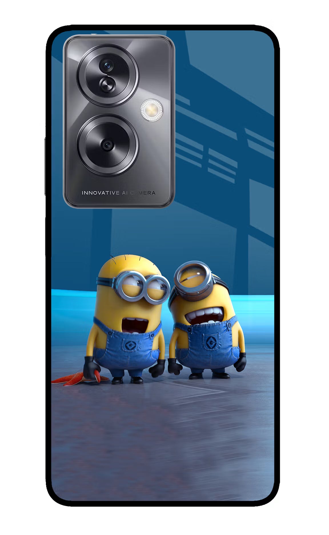 Minion Laughing Oppo A79 5G Glass Case