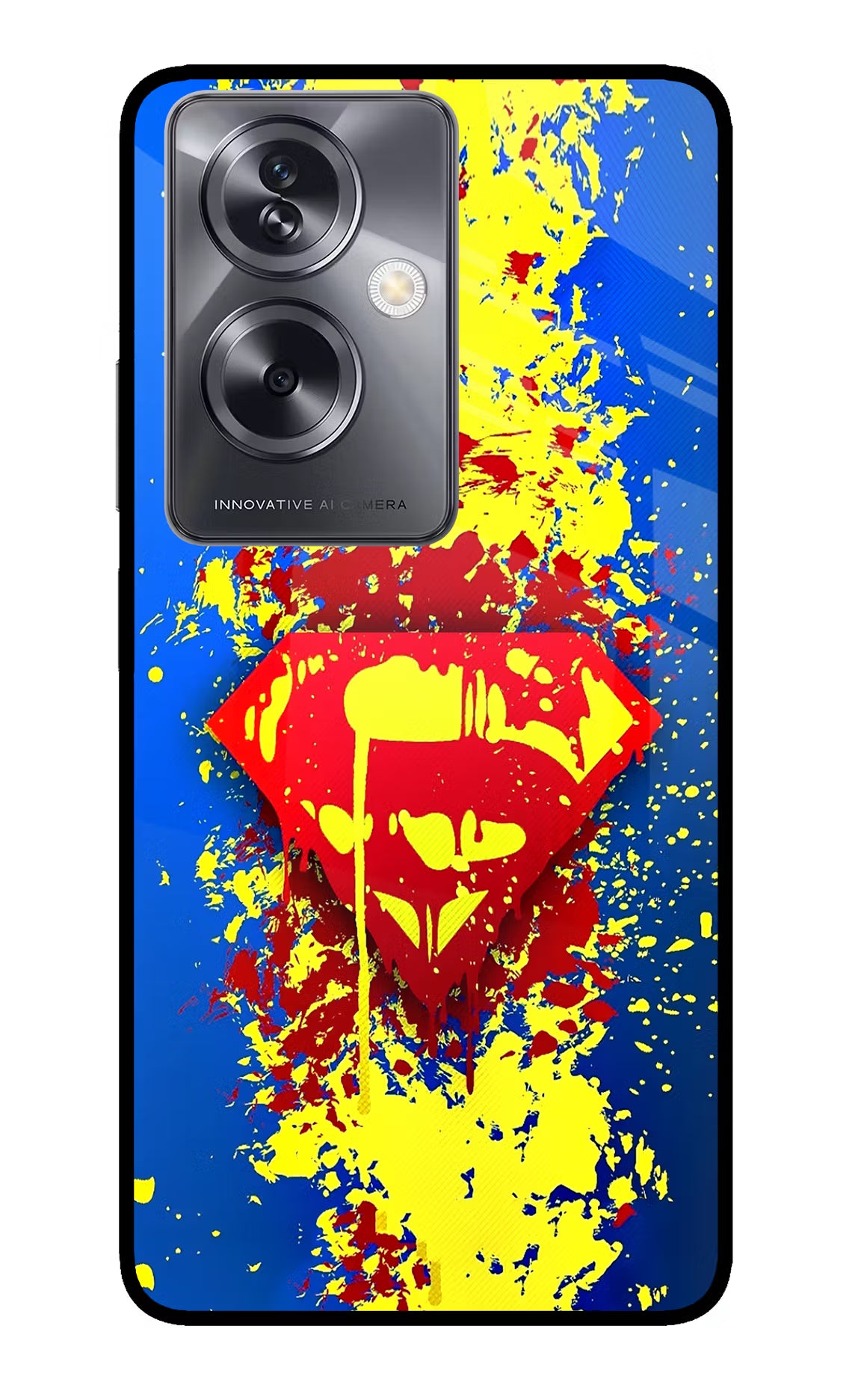 Superman logo Oppo A79 5G Glass Case