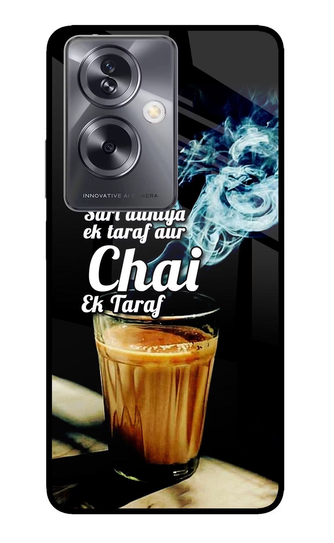 Chai Ek Taraf Quote Oppo A79 5G Glass Case