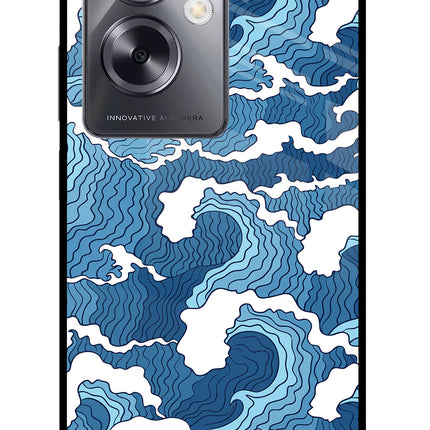 Blue Waves Oppo A79 5G Glass Case