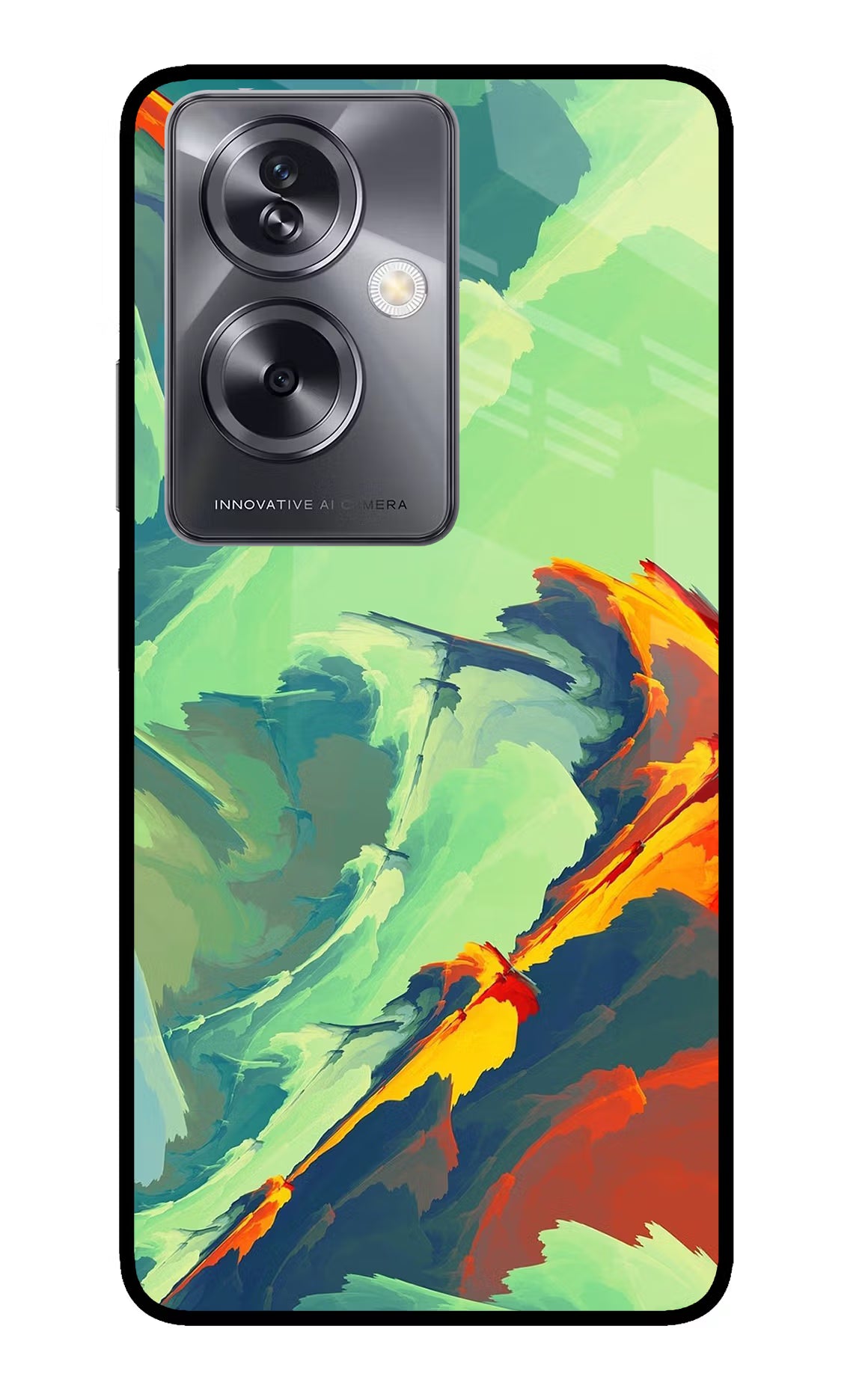 Paint Art Oppo A79 5G Glass Case