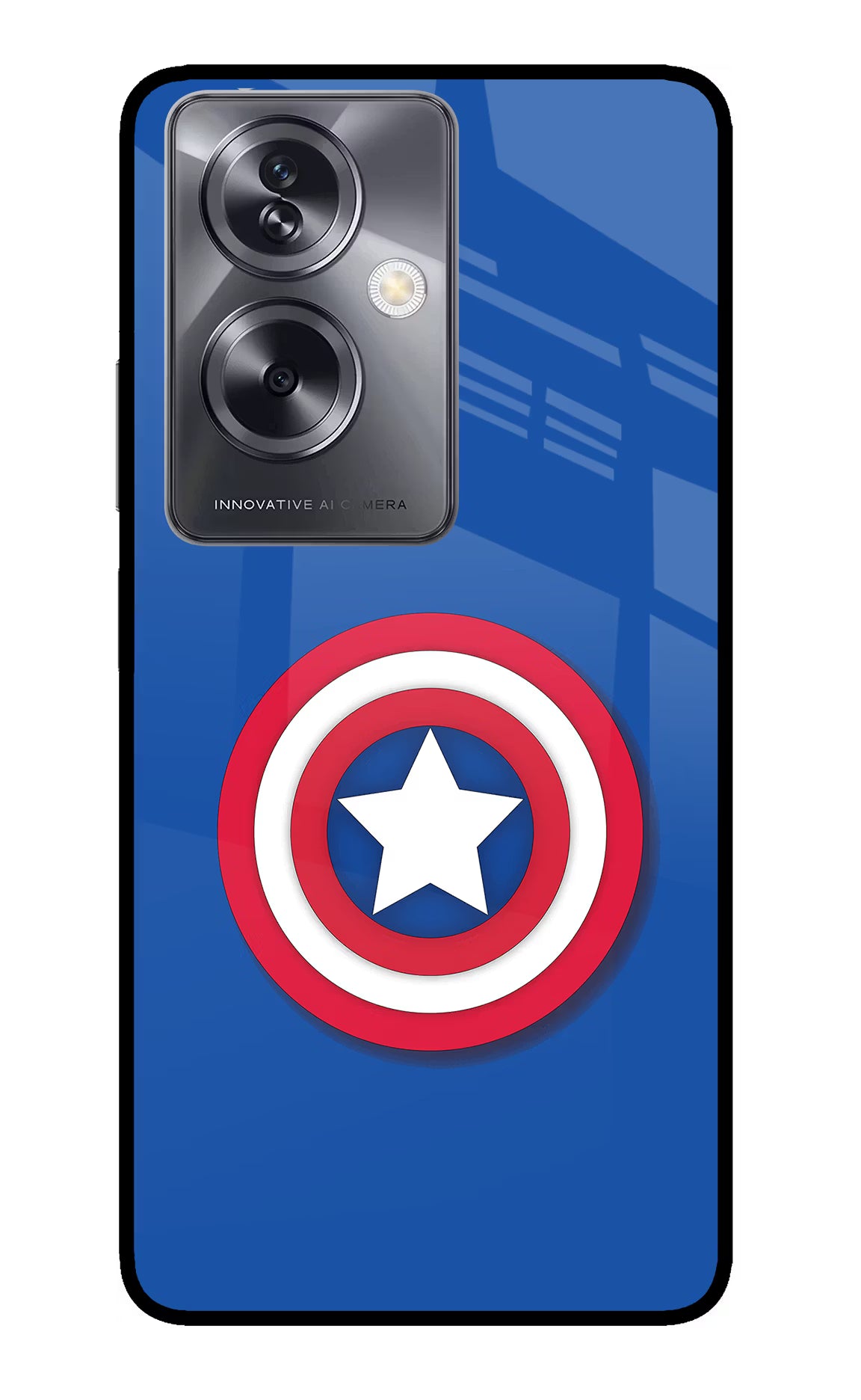 Shield Oppo A79 5G Glass Case Back Cover by Casekaro