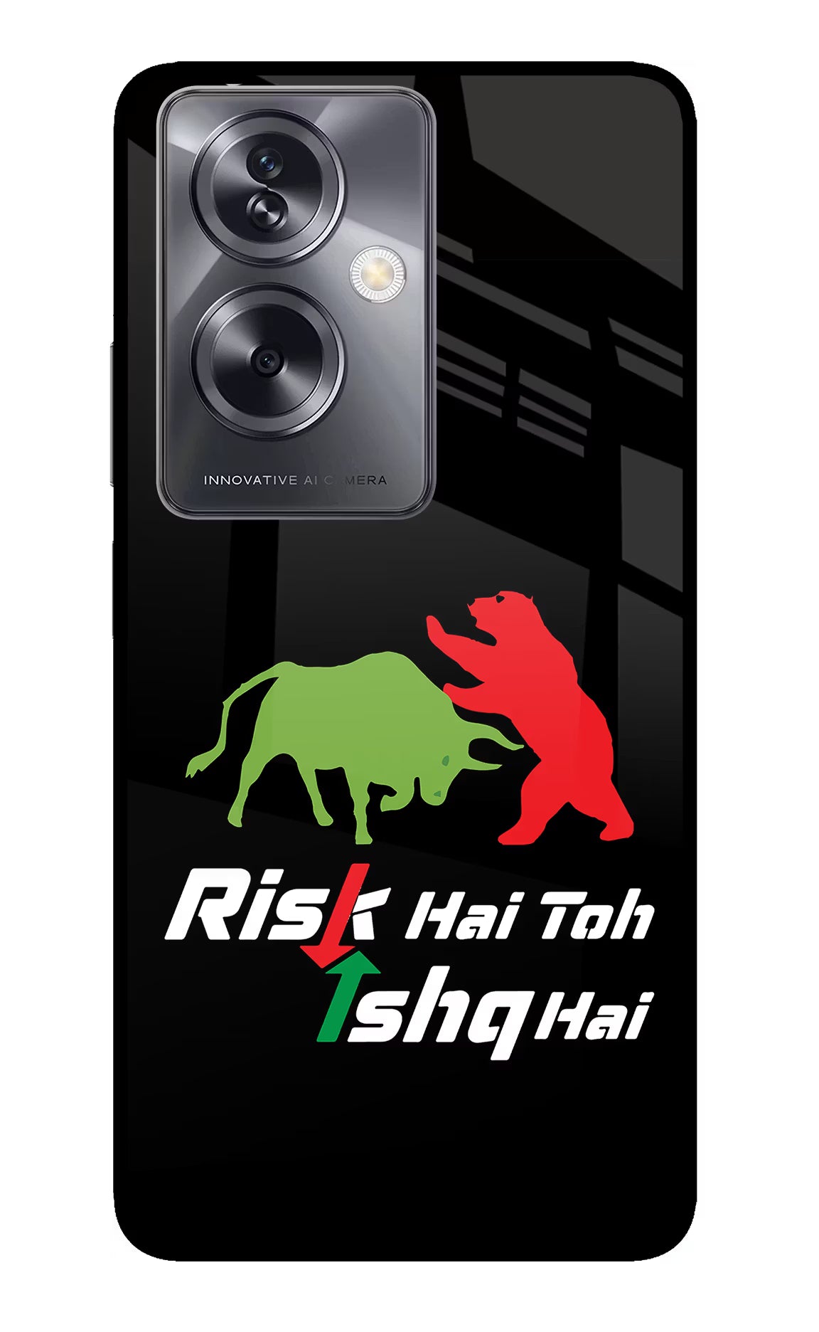 Risk Hai Toh Ishq Hai Oppo A79 5G Glass Case