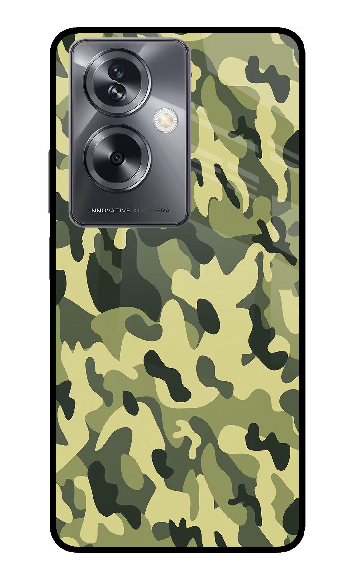 Camouflage Oppo A79 5G Glass Case