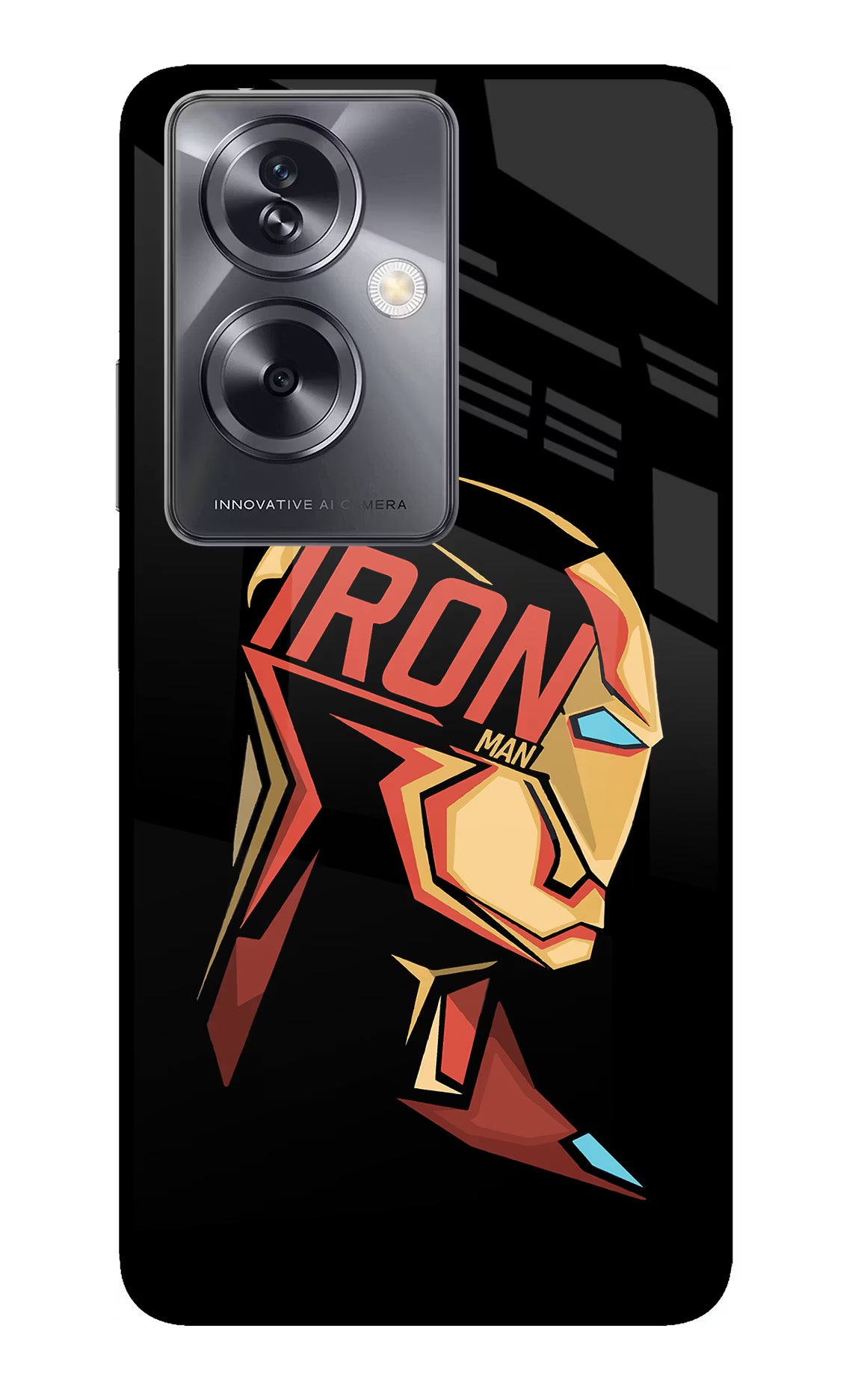 IronMan Oppo A79 5G Glass Case Back Cover by Casekaro