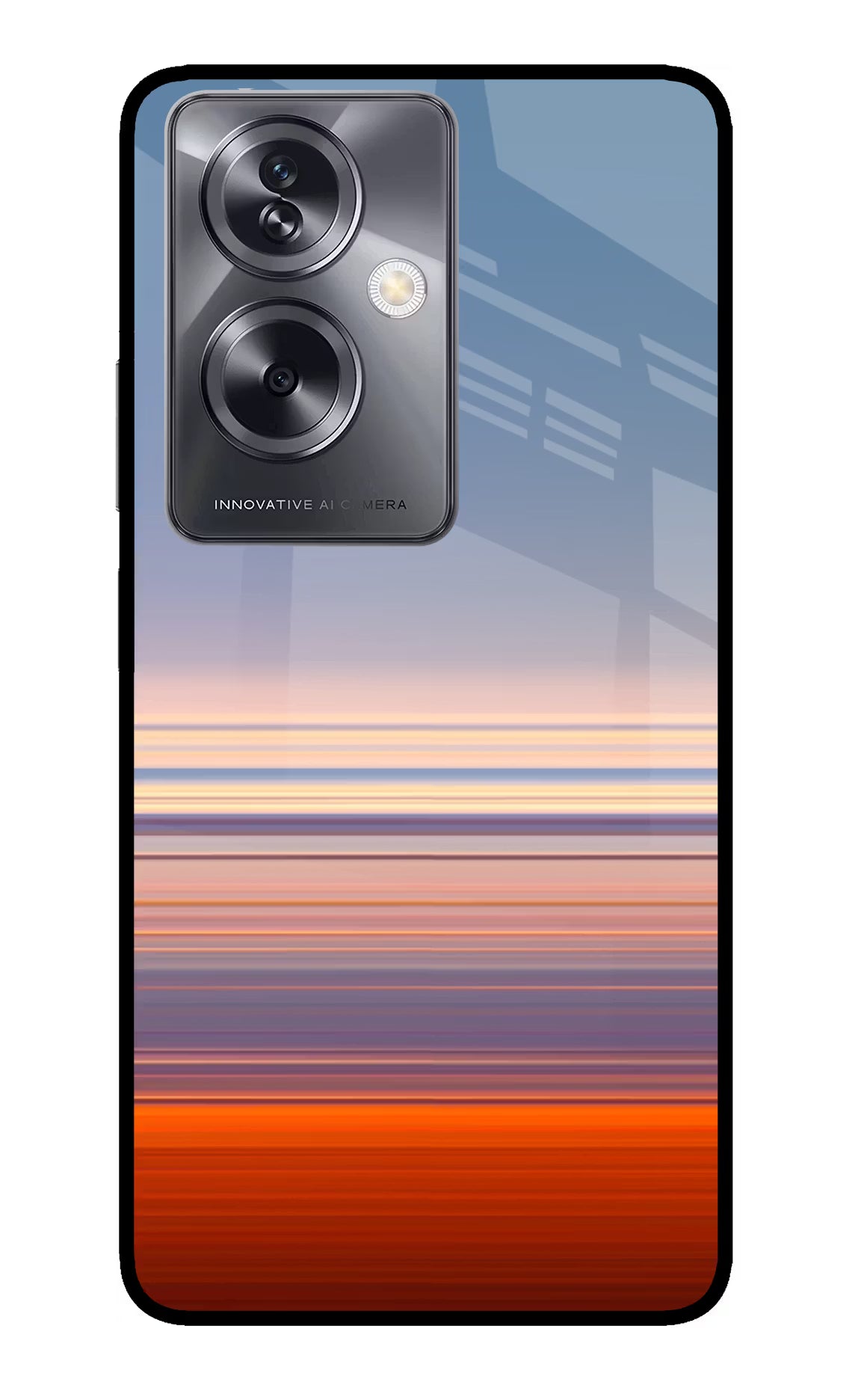 Morning Colors Oppo A79 5G Glass Case Back Cover by Casekaro
