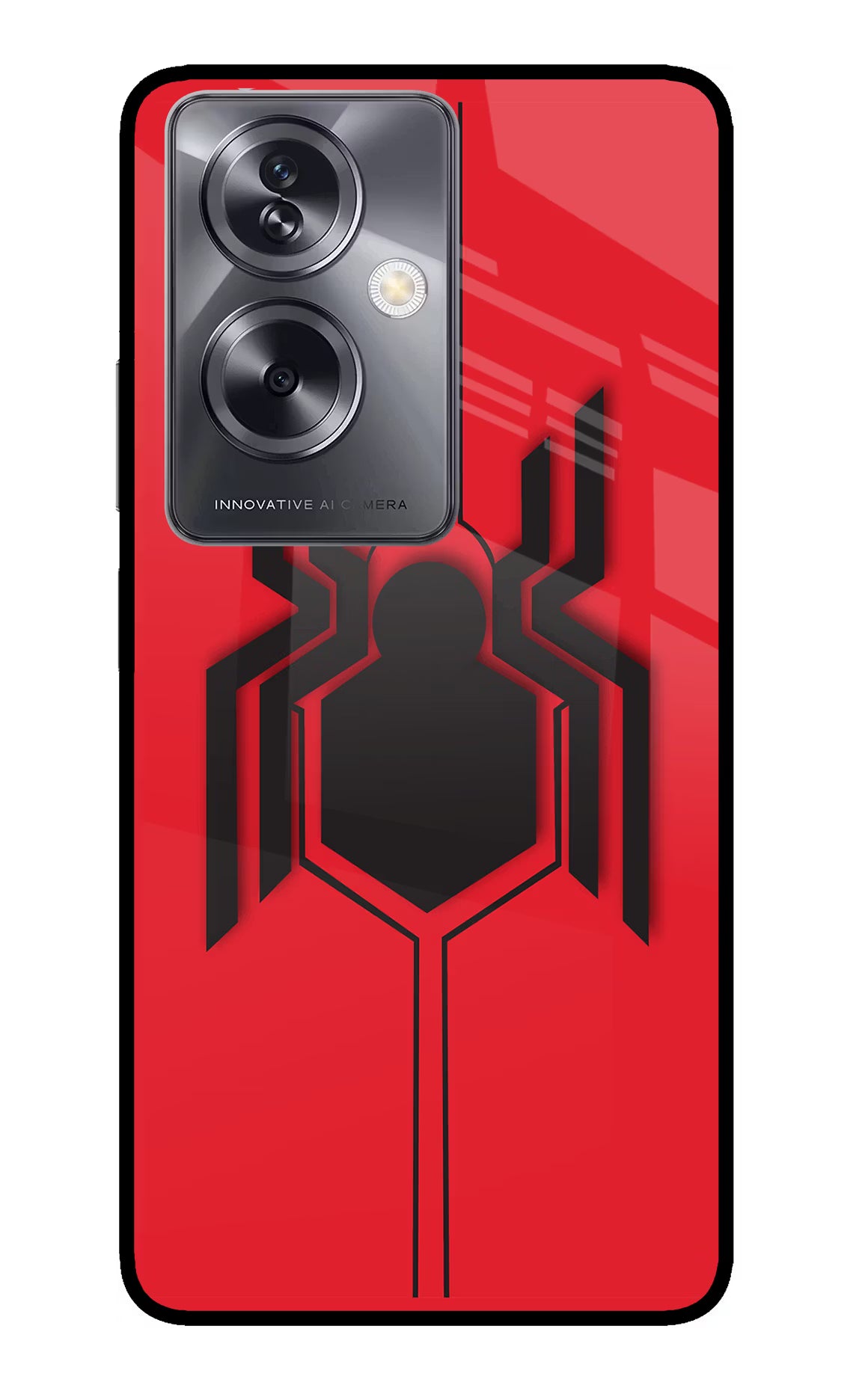 Spider Oppo A79 5G Glass Case Back Cover by Casekaro
