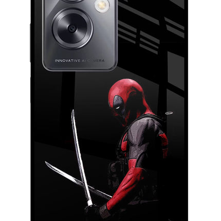 Deadpool Oppo A79 5G Glass Case Back Cover by Casekaro