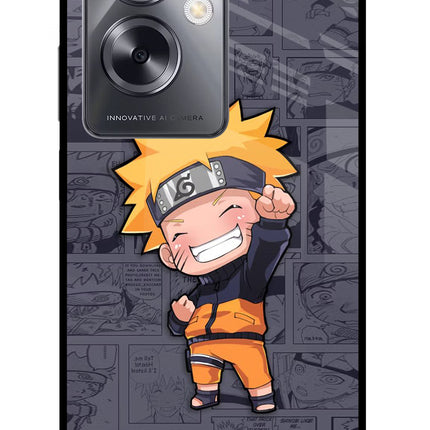 Chota Naruto Oppo A79 5G Glass Case Back Cover by Casekaro