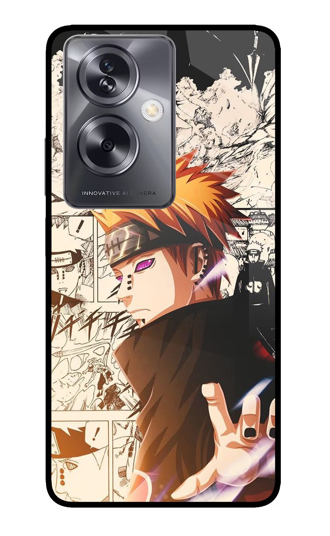 Pain Anime Oppo A79 5G Glass Case Back Cover by Casekaro