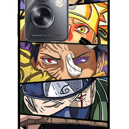 Naruto Character Oppo A79 5G Glass Case Back Cover by Casekaro