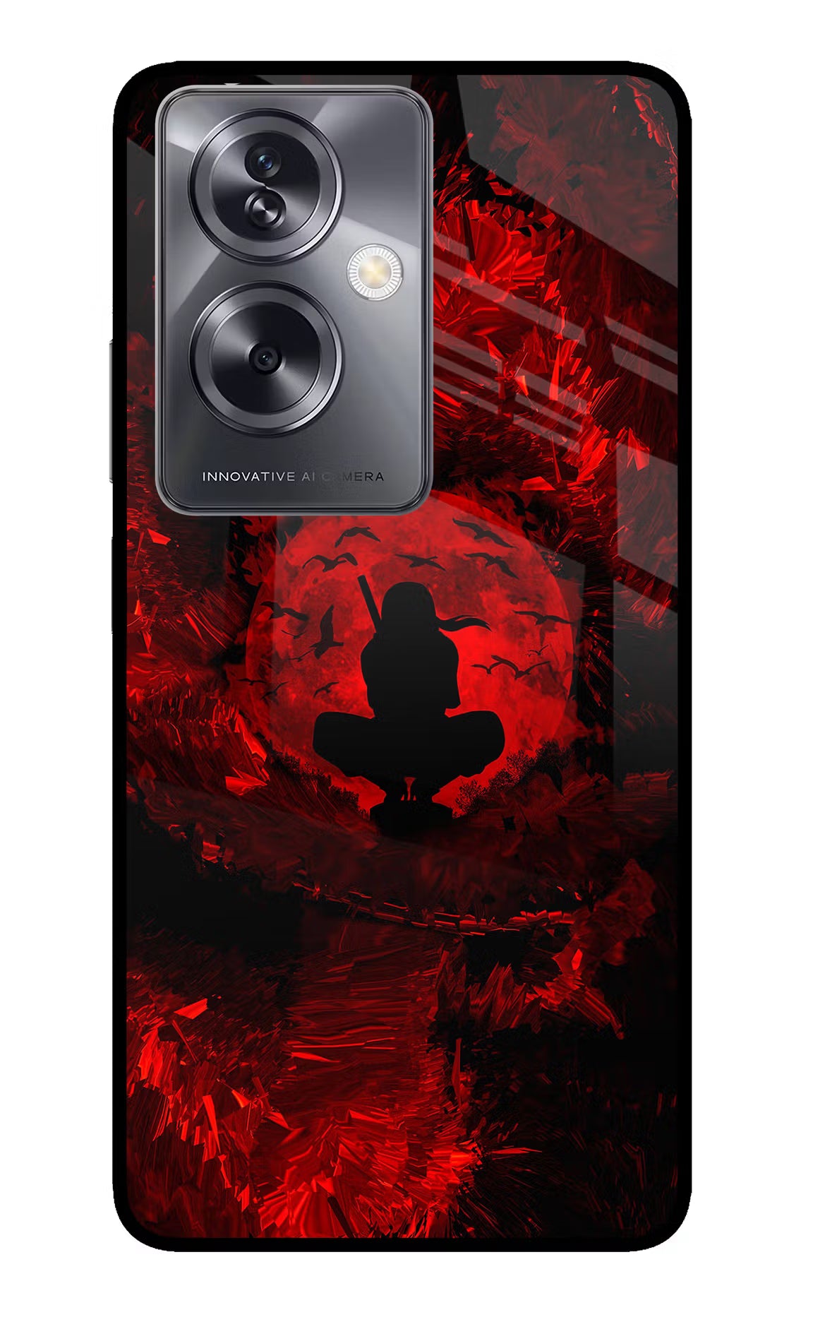 Itachi Uchiha Oppo A79 5G Glass Case Back Cover by Casekaro