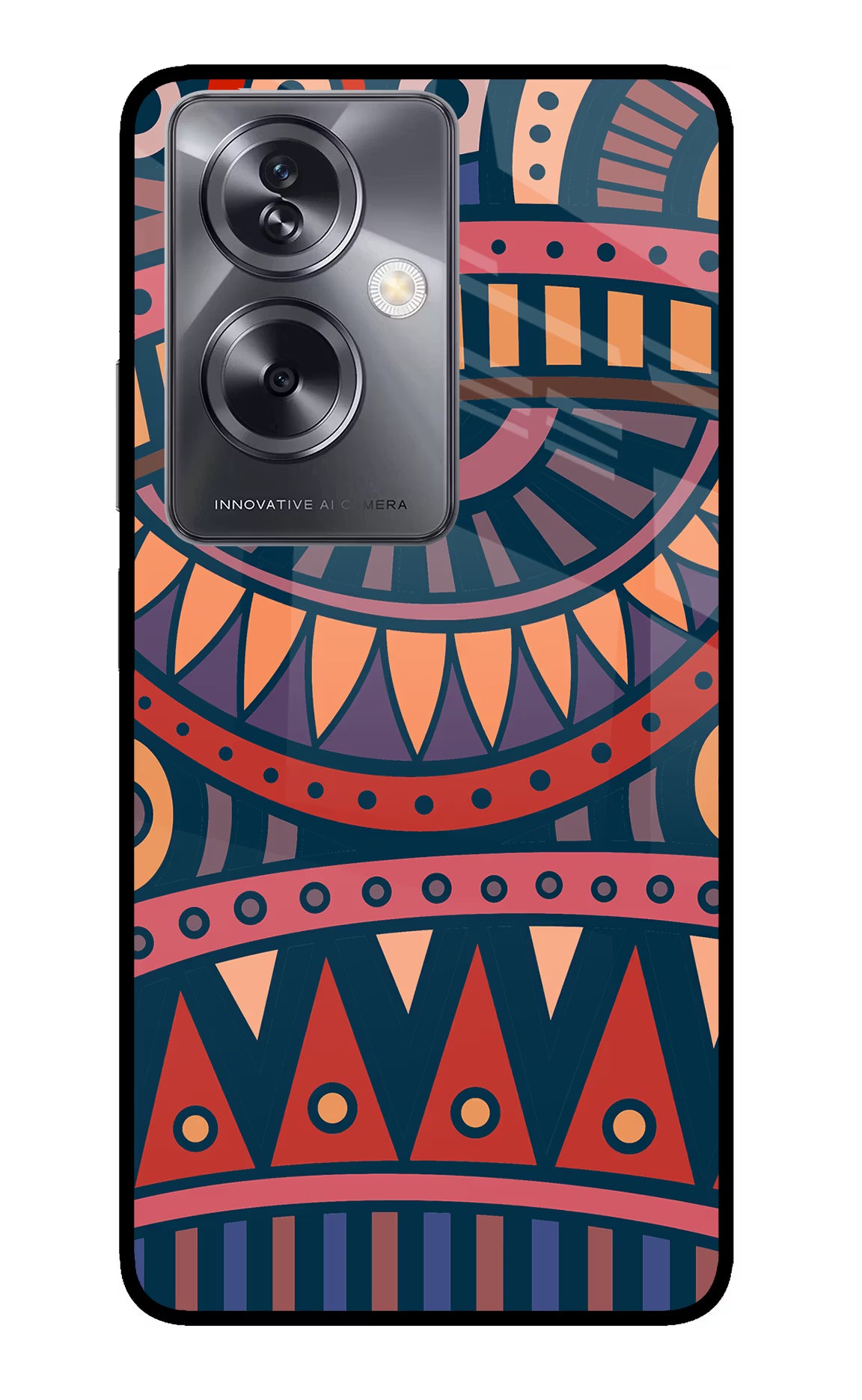 African Culture Design Oppo A79 5G Glass Case