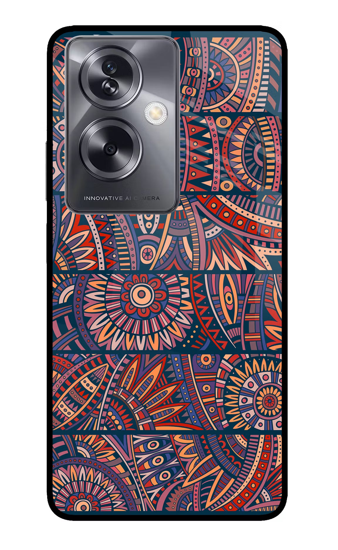 African Culture Design Oppo A79 5G Glass Case Back Cover by Casekaro