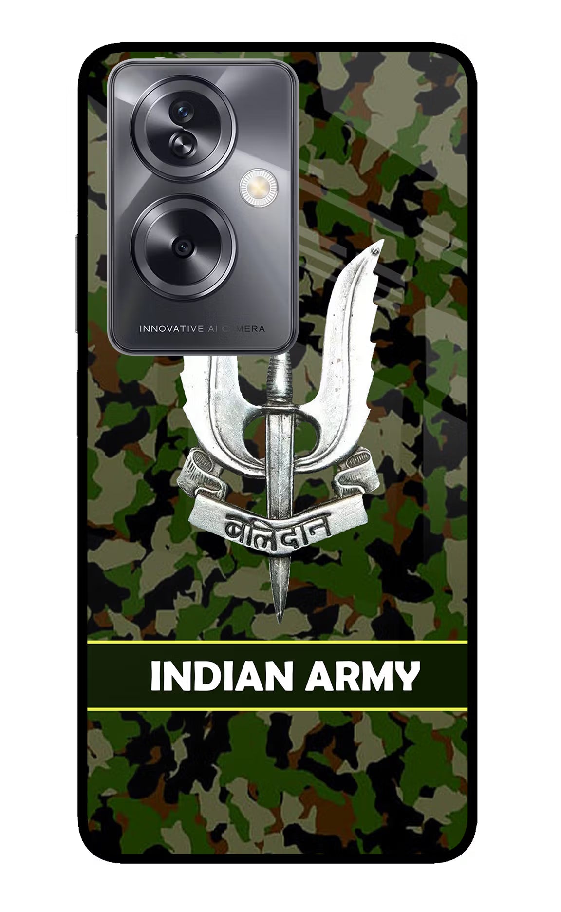 Balidan Indian Logo Oppo A79 5G Glass Case Back Cover by Casekaro