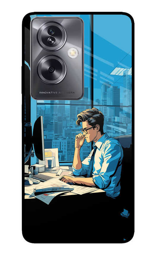 Focused Hustler (AI Generated) Oppo A79 5G Glass Case
