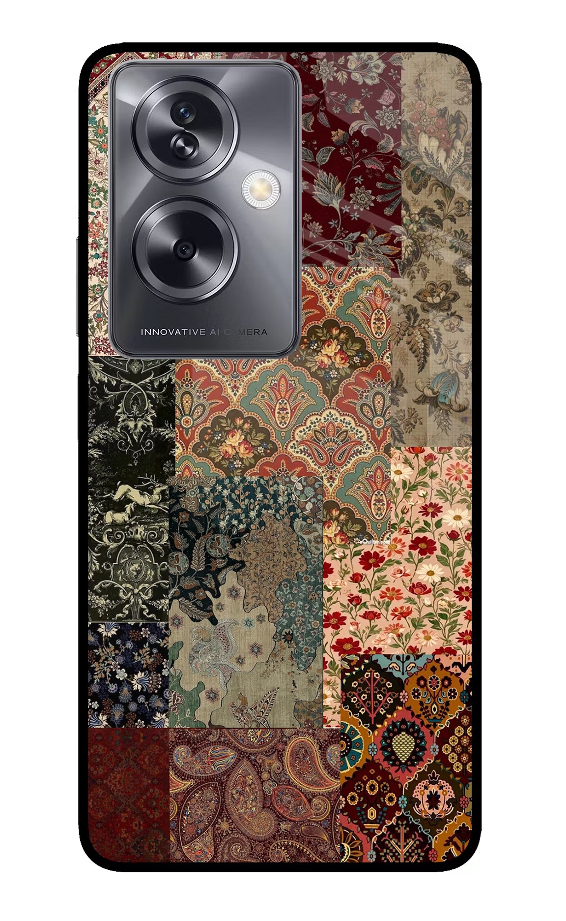 Desi Print Oppo A79 5G Glass Case Back Cover by Casekaro