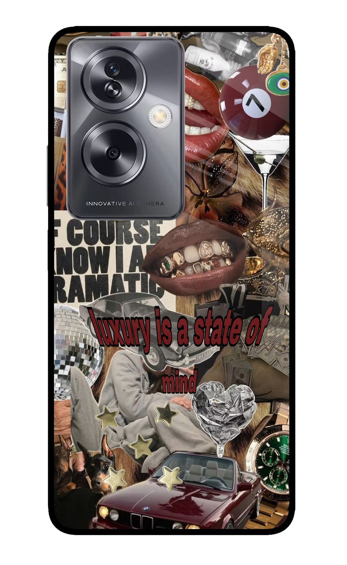 Luxury Oppo A79 5G Glass Case