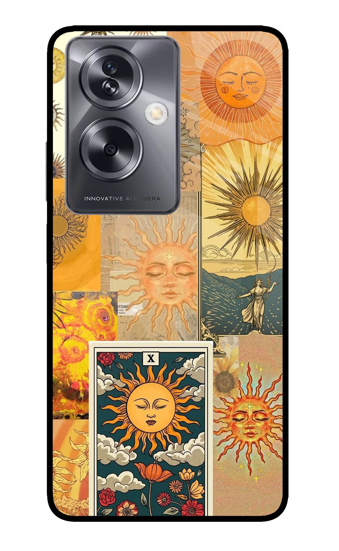 Sun Oppo A79 5G Glass Case Back Cover by Casekaro