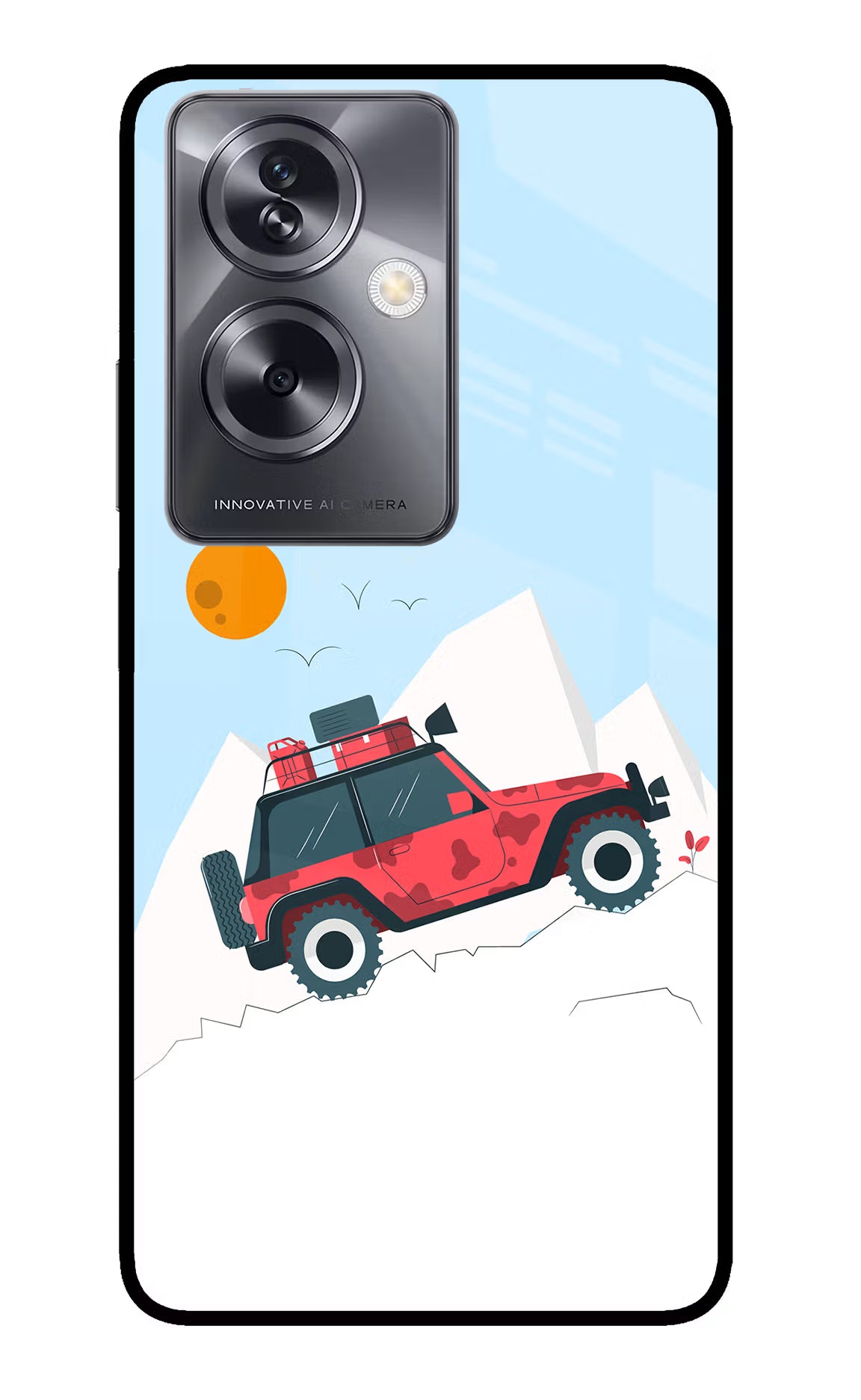 Mountain Trail Beast Oppo A79 5G Glass Case Back Cover by Casekaro