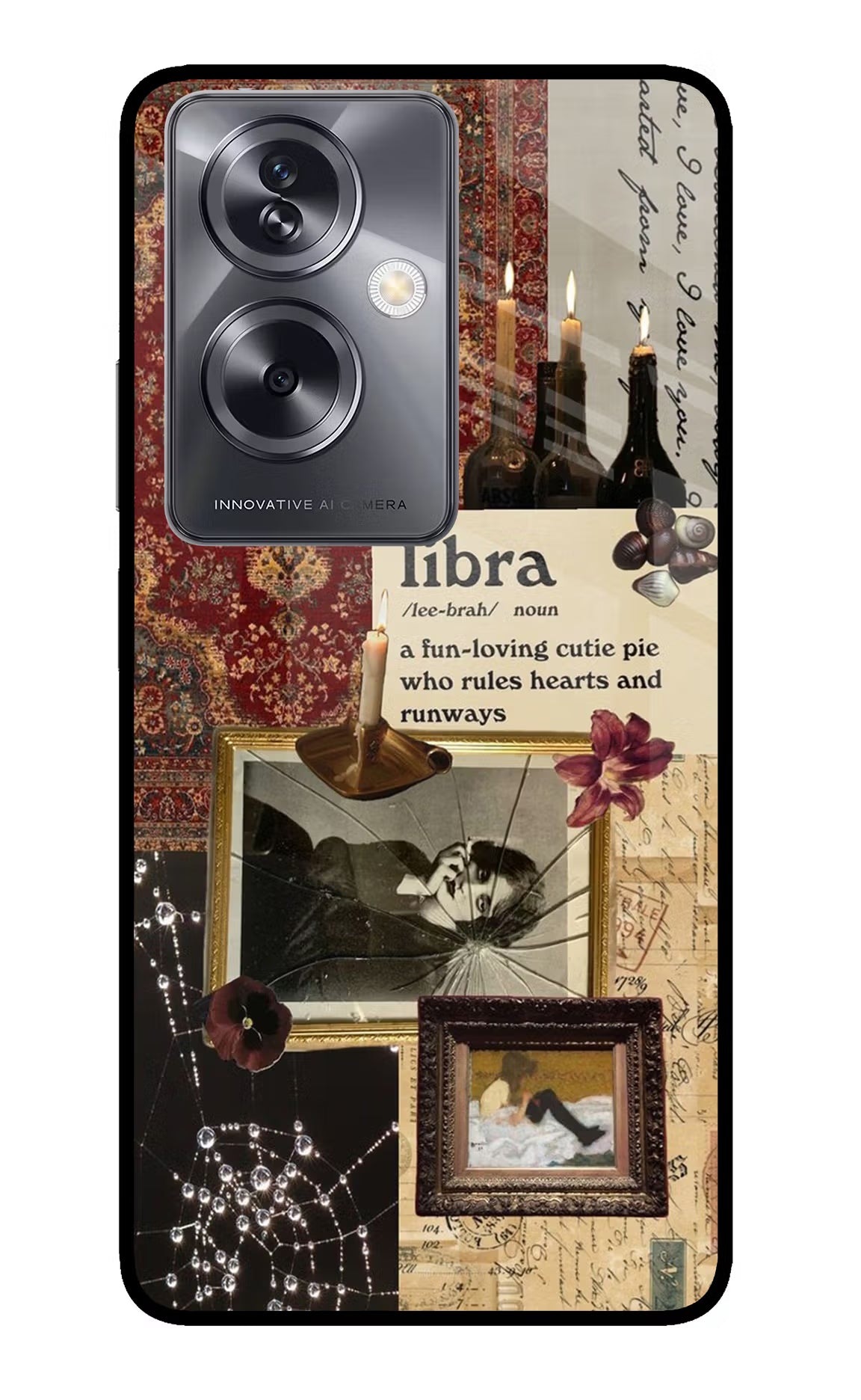 Libra Zodiac Oppo A79 5G Glass Case Back Cover by Casekaro