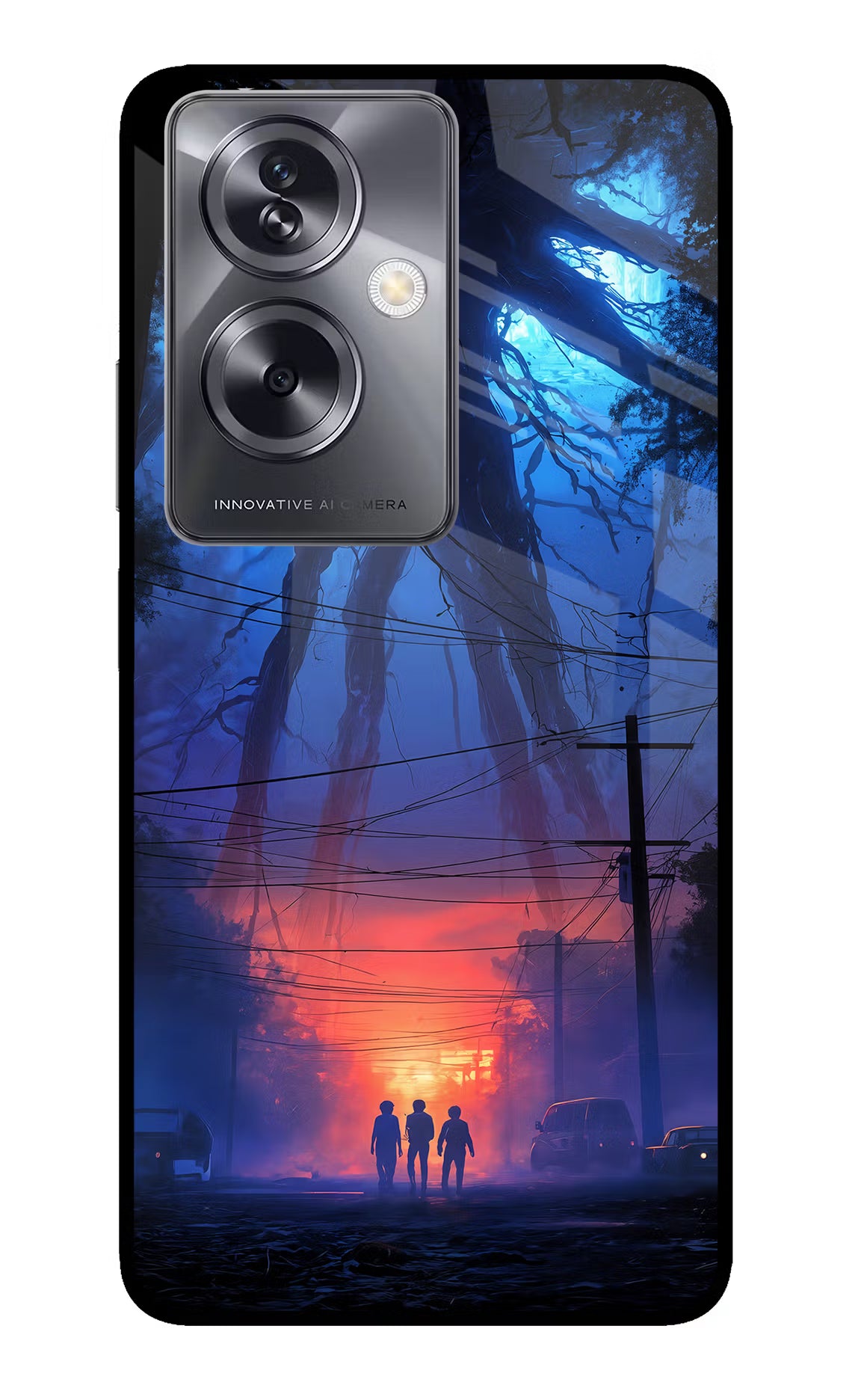 Ordinary Things Shadow Oppo A79 5G Glass Case Back Cover by Casekaro
