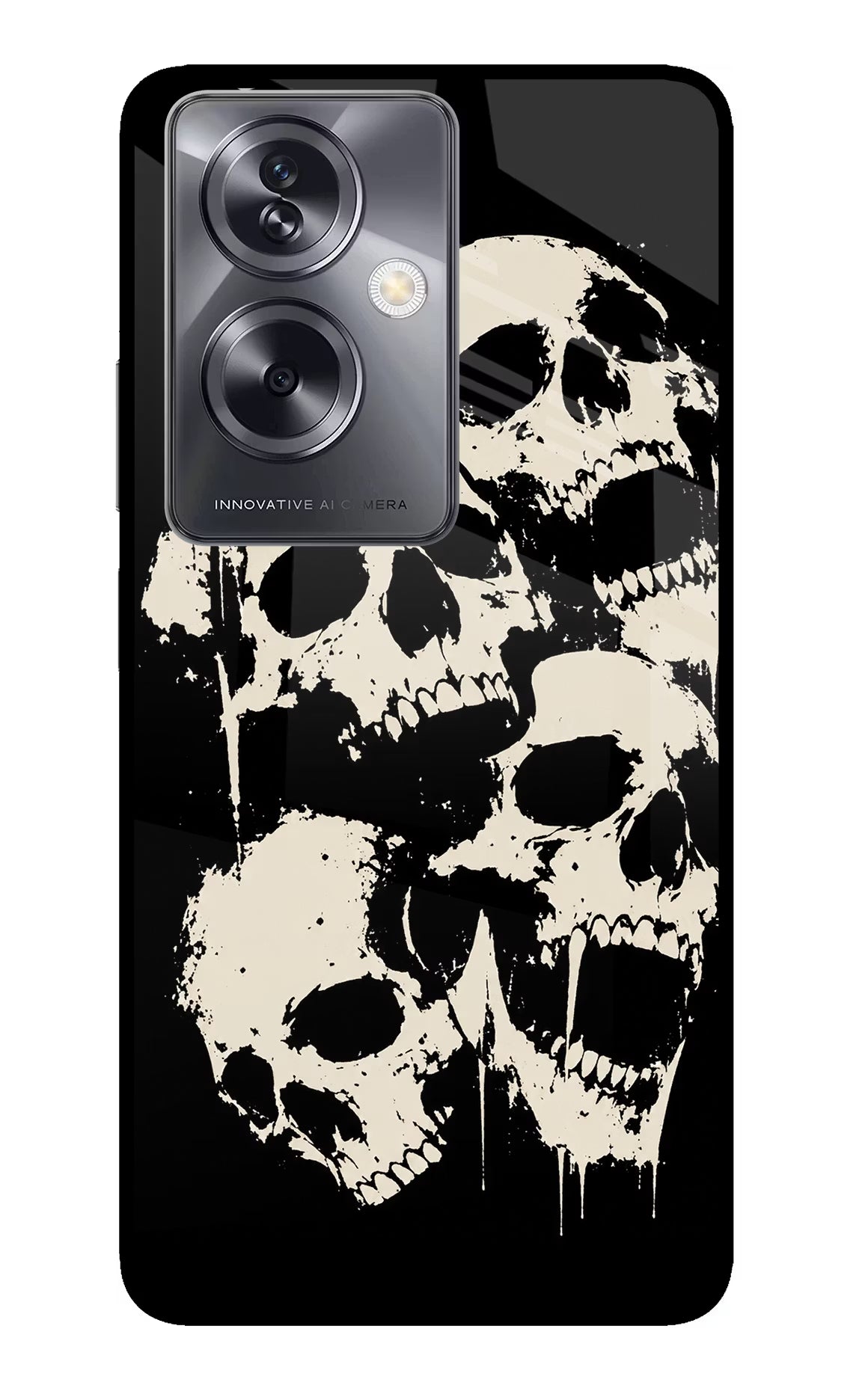 Dead Stack Oppo A79 5G Glass Case Back Cover by Casekaro