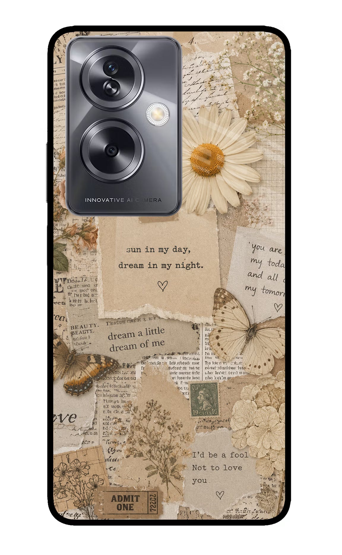 Vintage case Oppo A79 5G Glass Case