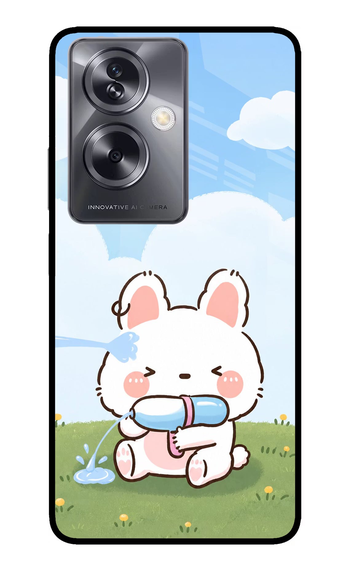 Bunny Treat Oppo A79 5G Glass Case