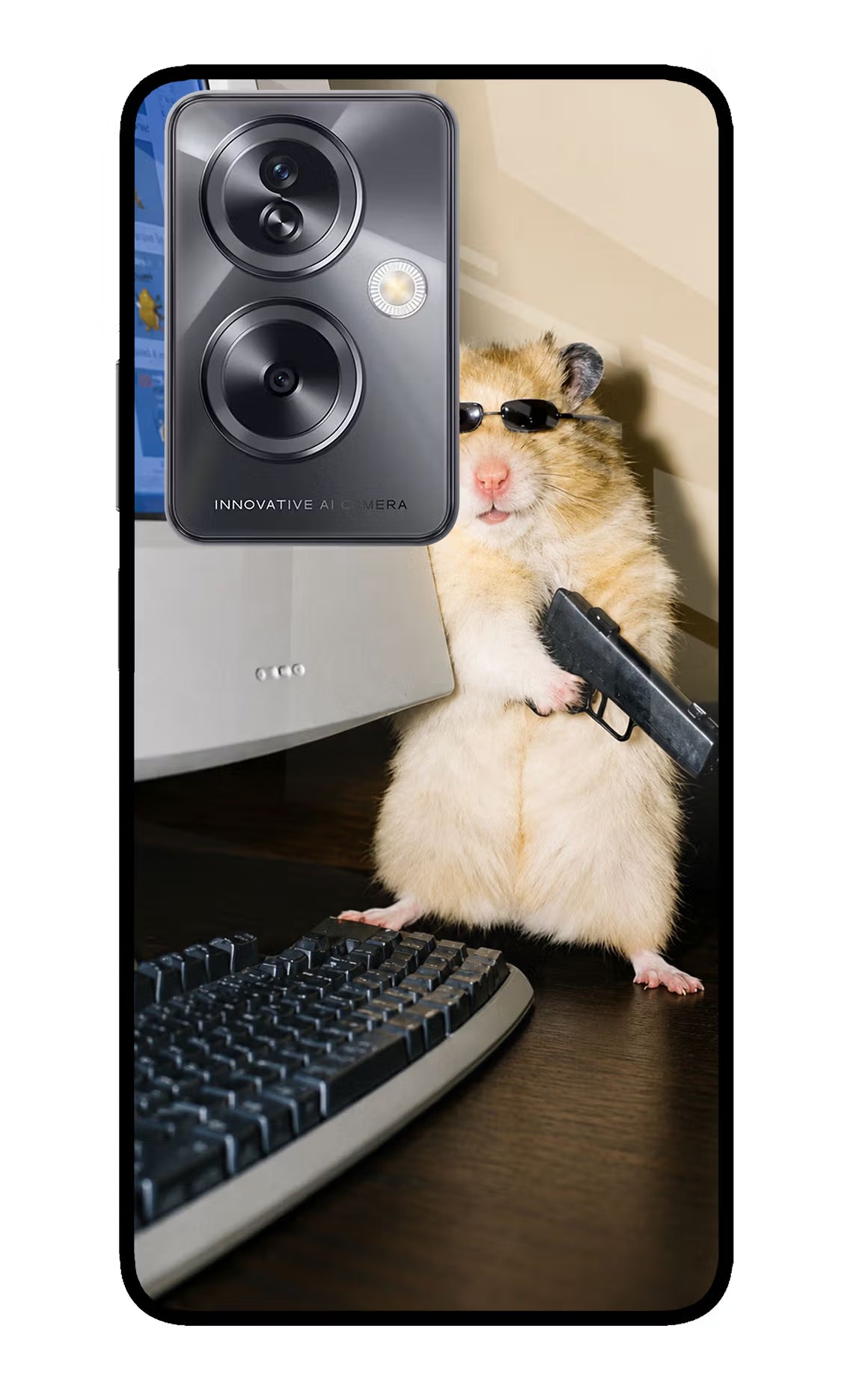 Hacker Hamster Oppo A79 5G Glass Case