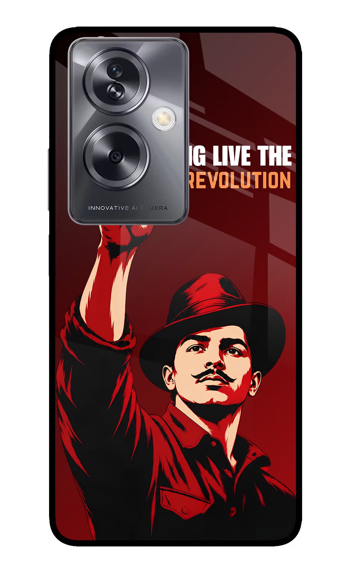 Bhagat Singh Revolution Oppo A79 5G Glass Case