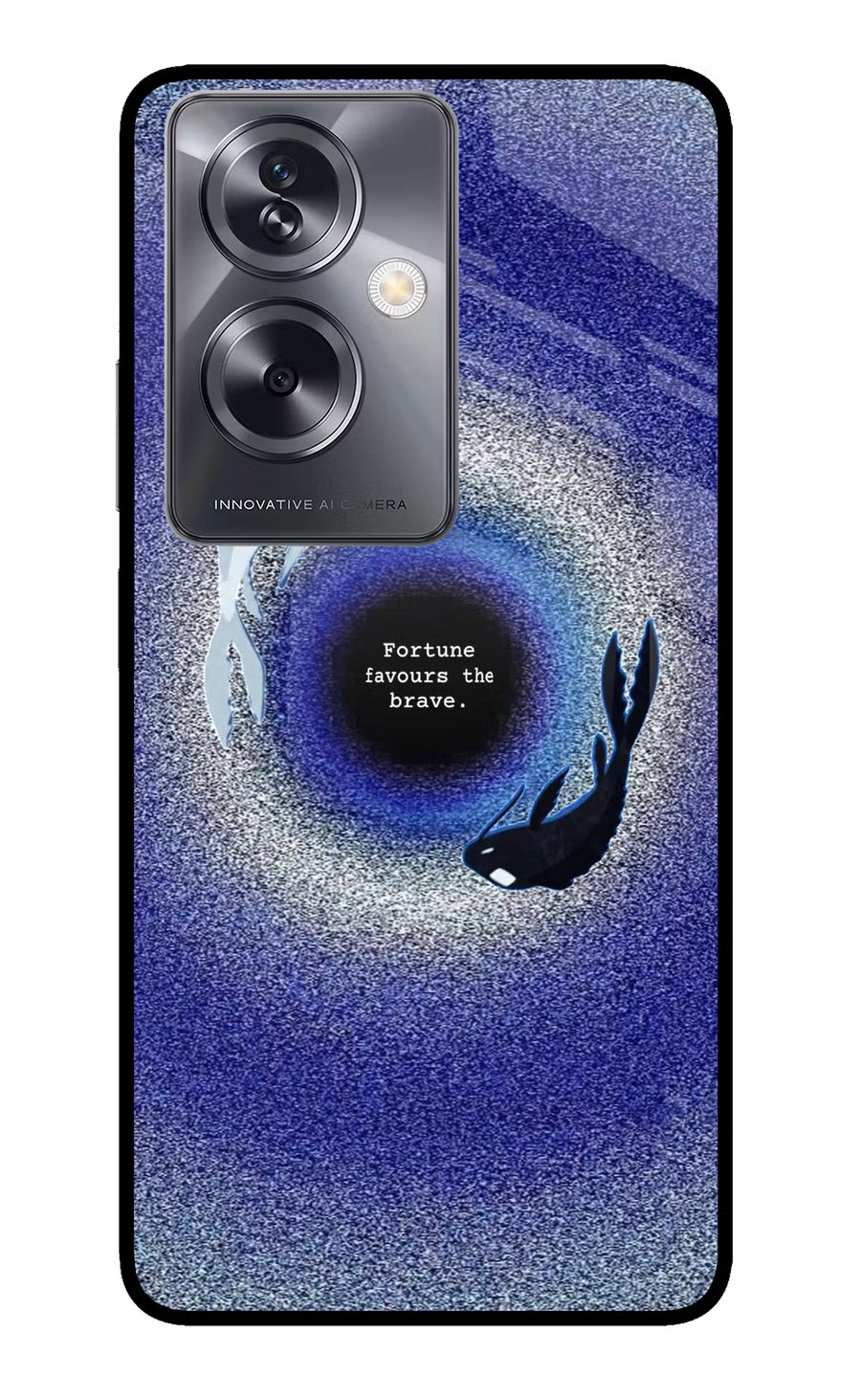 Dark Koi Oppo A79 5G Back Cover, Glass case